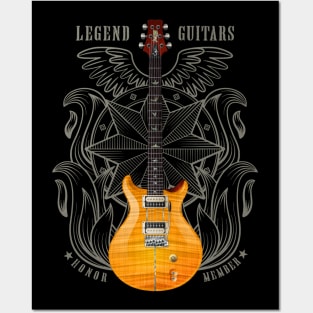 Electric guitar PRS Posters and Art